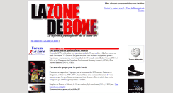 Desktop Screenshot of lazonedeboxe.com